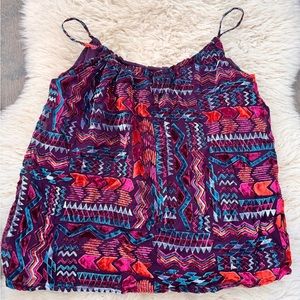 Tucker for Target Purple Velvet Die Cut Cami Top